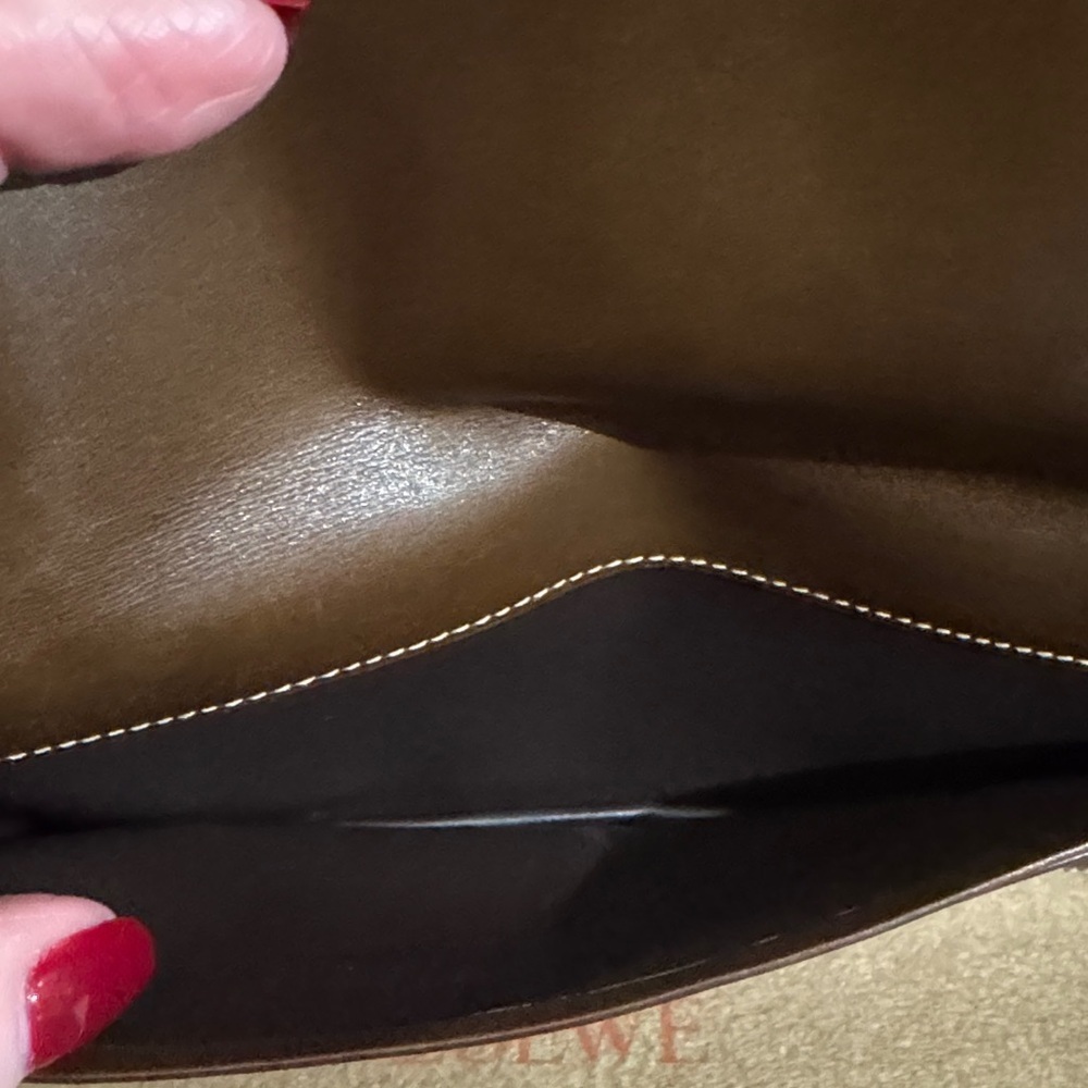 Loewe Camel Leather Long Wallet Complete Set COA - Picture 8 of 12